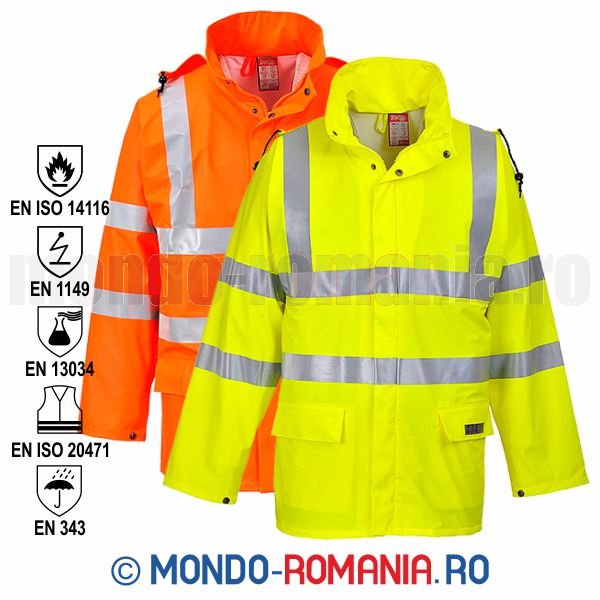 Echipament protectie: jacheta multi-protectie SEALTEX FLAME HI VIS